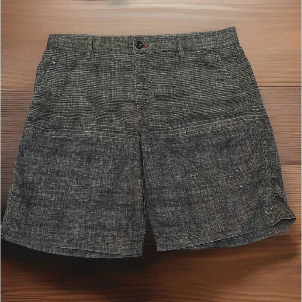 O'Neill Hybrid Drawstring Chino Flat Front Shorts Gray Men’s Size 40 X 11